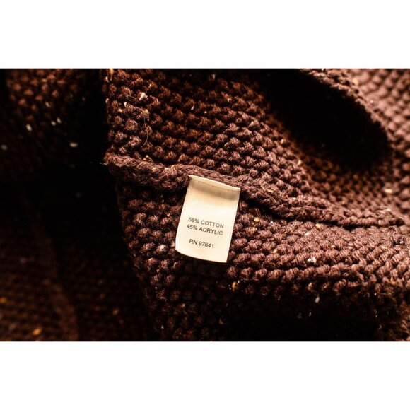J.Jill Womens Brown Textured Open Cardigan Sweater Size L - Picture 5 of 9